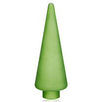 D6"H16.5" - GLASS CHRISTMAS TREE