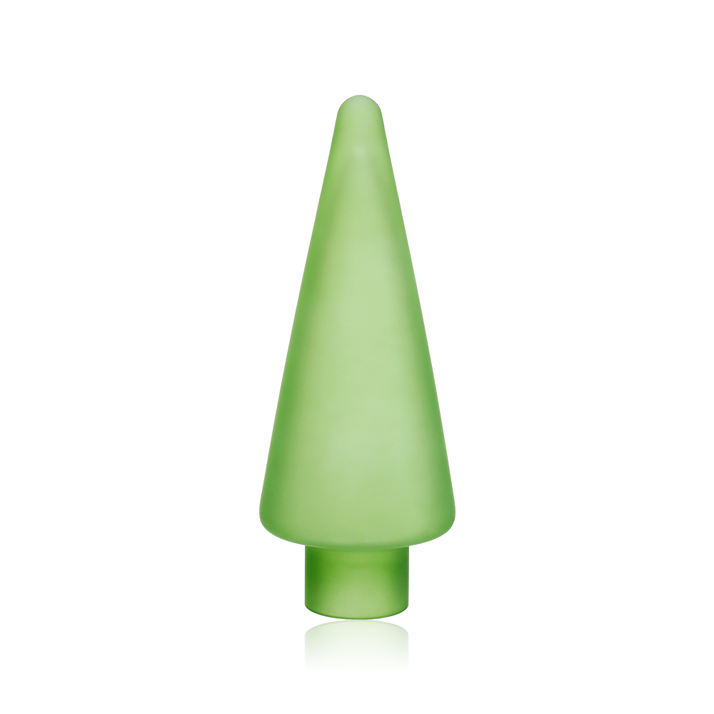 91459G	 D5"H13.4" - GLASS CHRISTMAS TREE