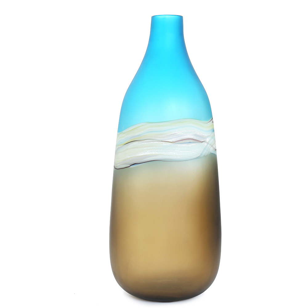 85550	 D7"H17.5" - GLASS VASE