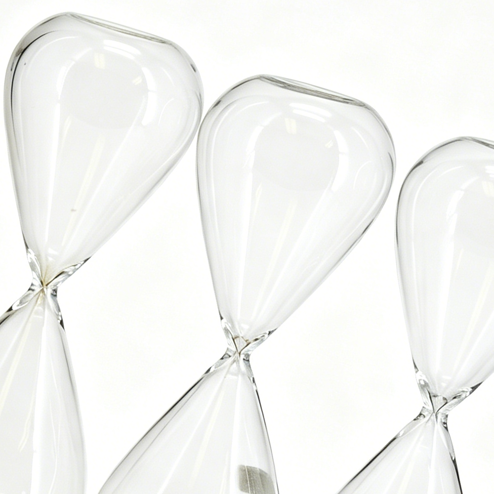 93001ASST	 D3.5"H9.5" - ASSORTED HOUR GLASS SAND TIMERS