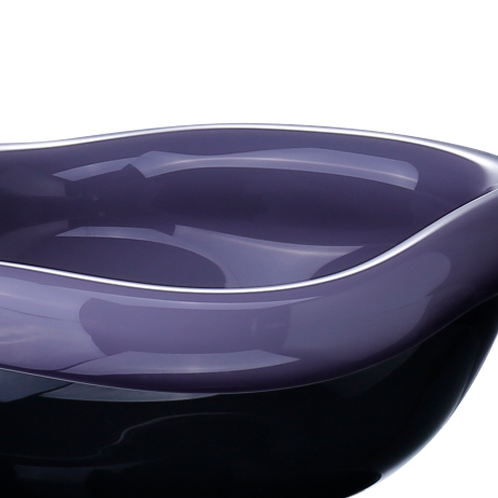 93017	 D7.9"H2.8" - GLASS DECORATIVE BOWL