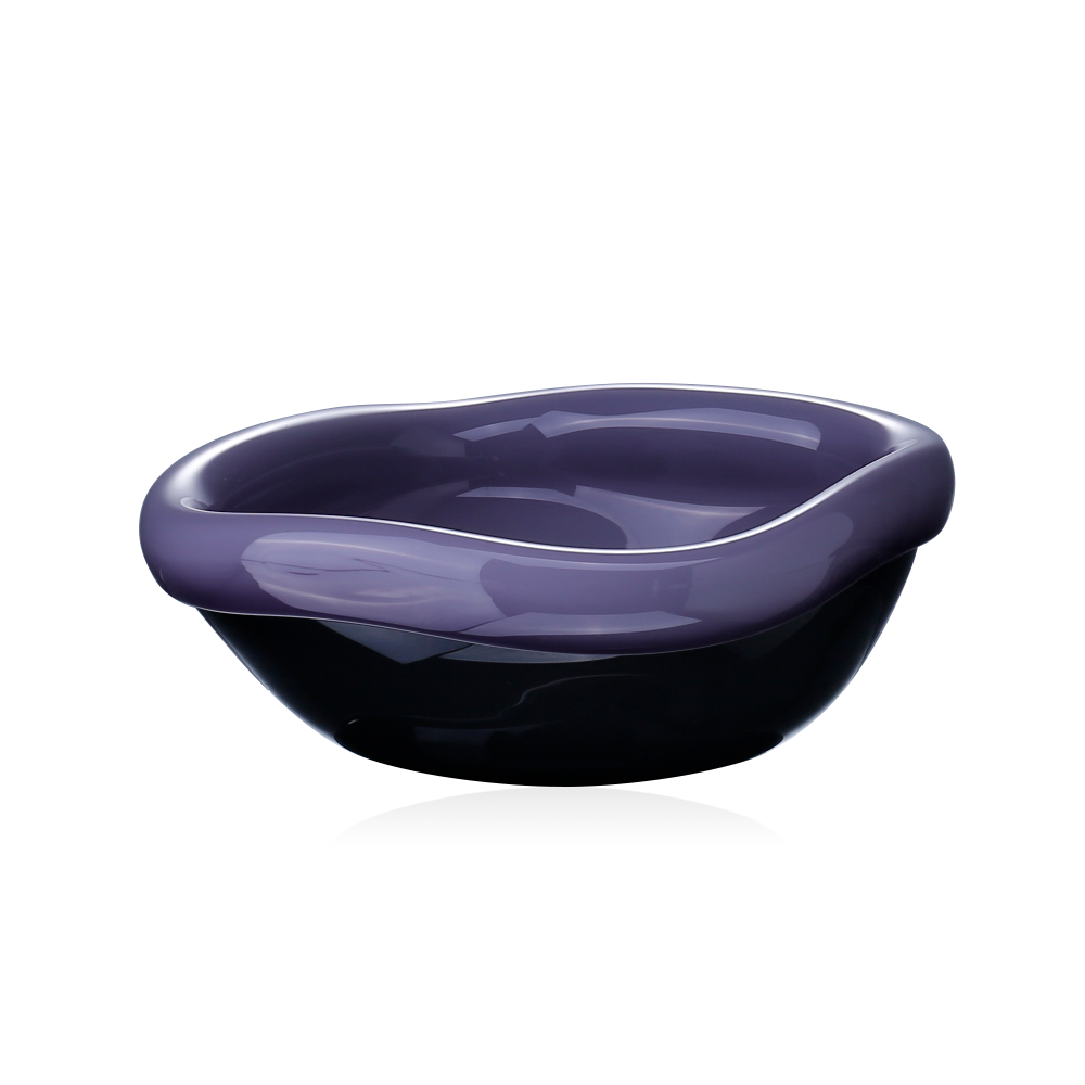 93017	 D7.9"H2.8" - GLASS DECORATIVE BOWL