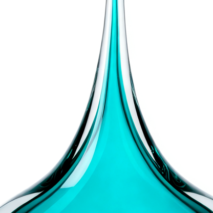 93029	 L8.3"W2.8"H10" - GLASS SCULPTURE
