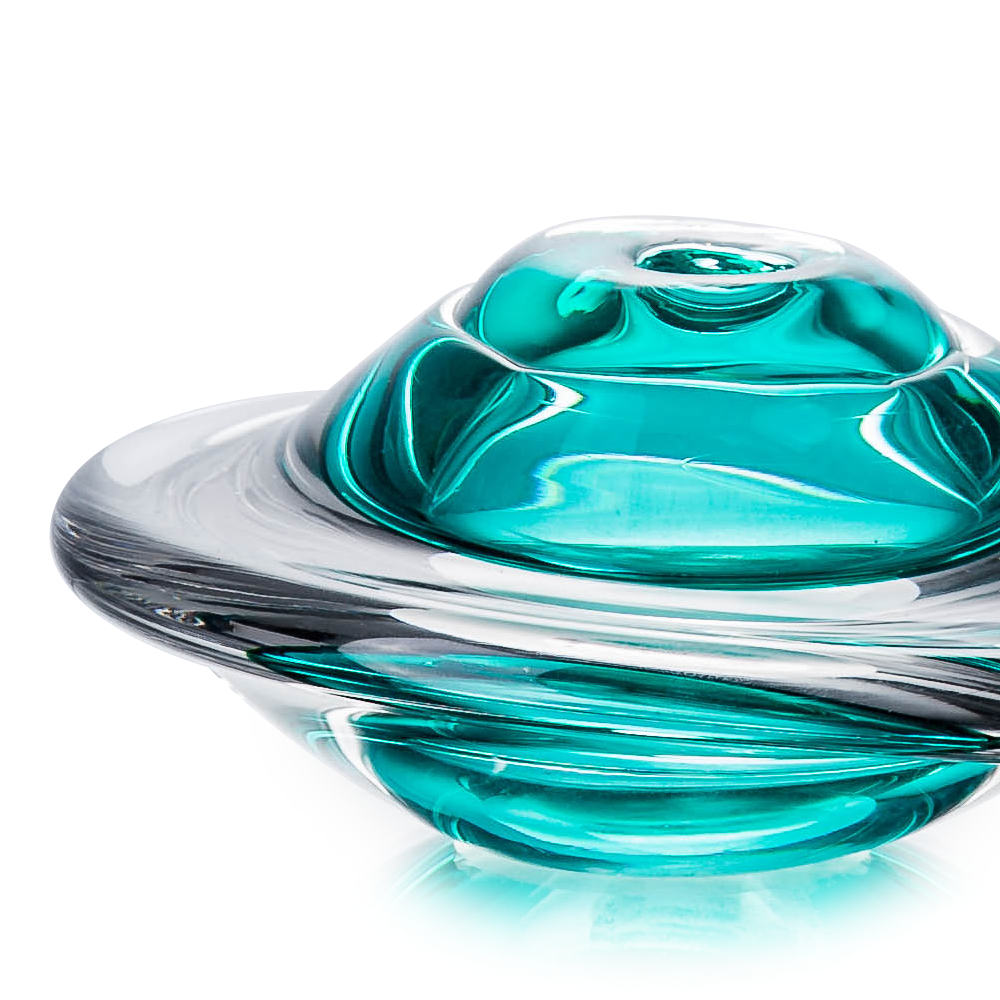 93031	 L6.7"W5"H3.9" - GLASS SCULPTURE