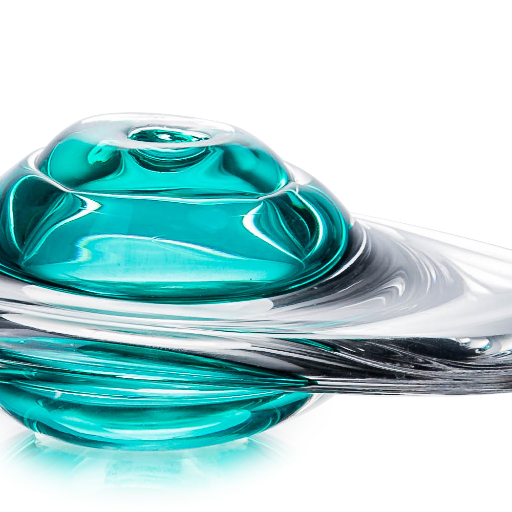 93031	 L6.7"W5"H3.9" - GLASS SCULPTURE