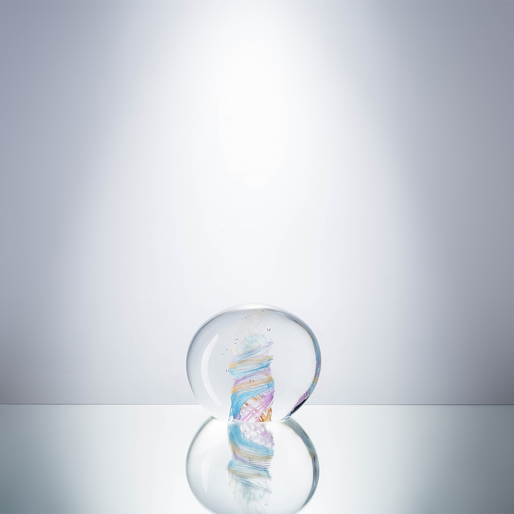 L5.9"W3.5"H5.3" - GLASS SCULPTURE