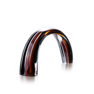 93044	 L16"W3.9"H8.7" - GLASS SCULPTURE