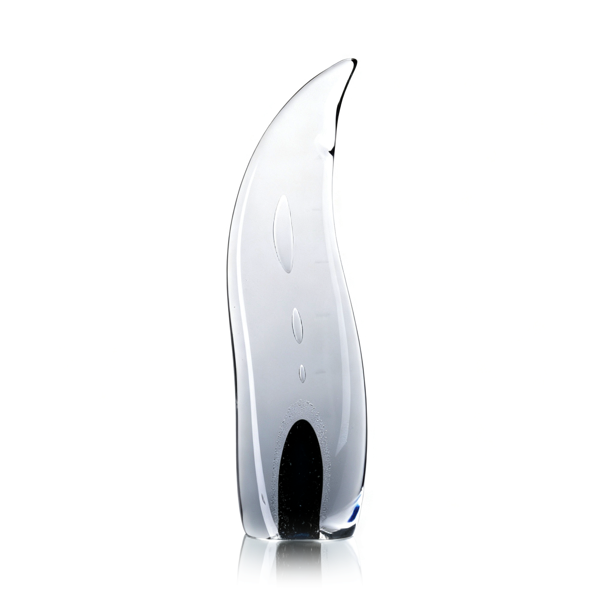 93048	 L5.9"W3.5"H22.8" - GLASS SCULPTURE