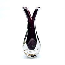 D5"/3"H14"GLASS VASE