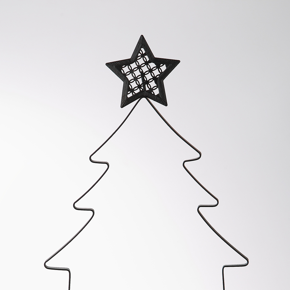 94288	 *L8"W5"H17" - CHRISTMAS TREE METAL CANDLE VOTIVE HOLDER