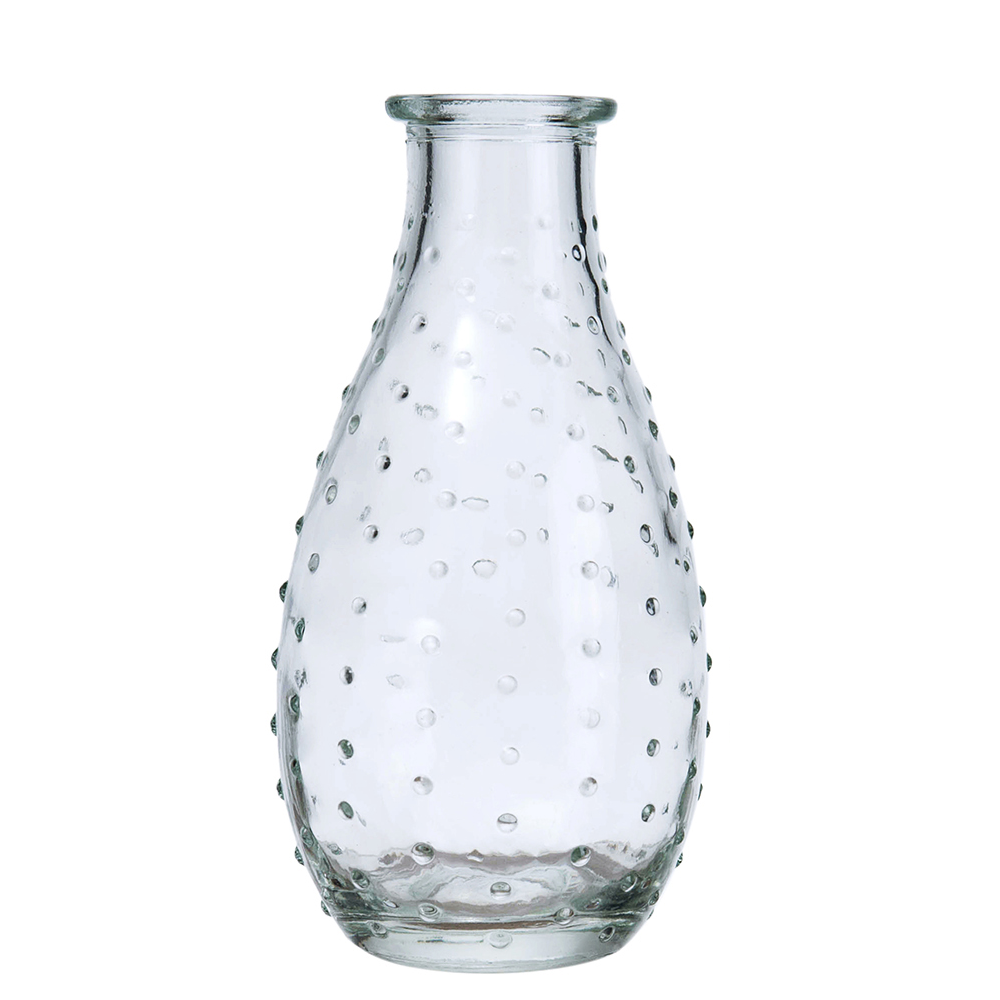 94335	 D2.8"H5.5" - SET OF 3 VINTAGE BUD GLASS VASE