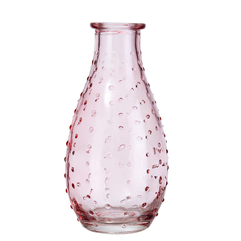 94335	 D2.8"H5.5" - SET OF 3 VINTAGE BUD GLASS VASE