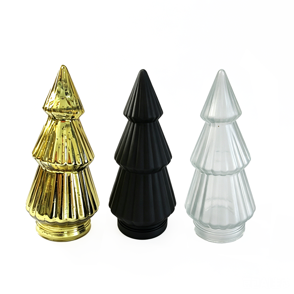 94367ASST	 D3.7"H9.4" - ASSORTED GLASS CHRISTMAS TREE