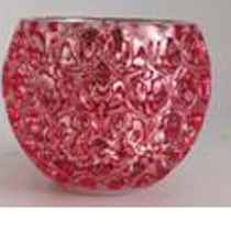 D4"H3.5" - GLASS CANDLEHOLDER