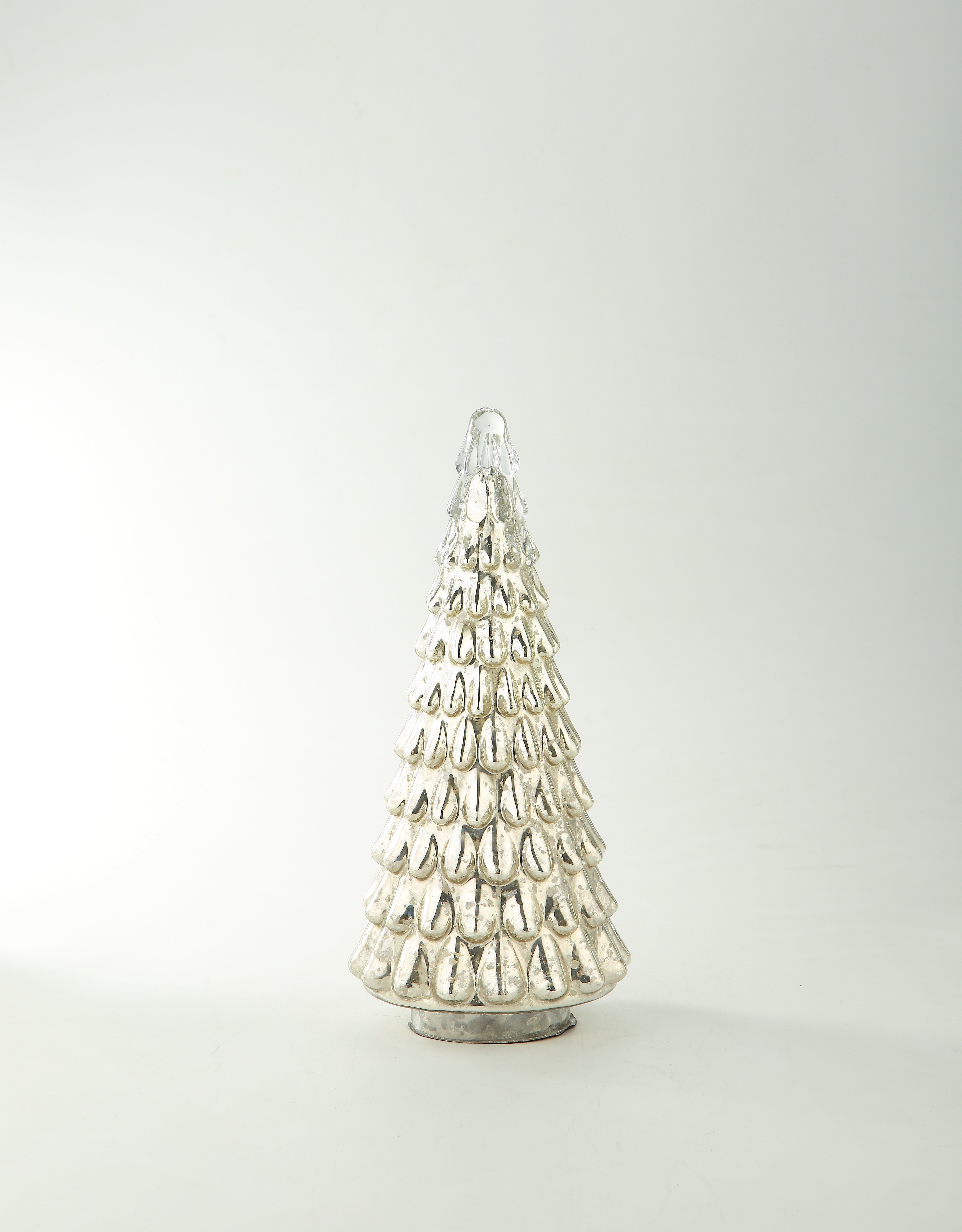 A39250	 *D5.5"H12.5" - GLASS CHRISTMAS TREE