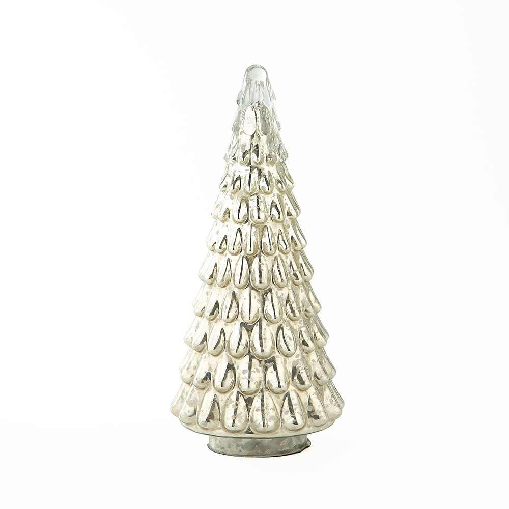A39250	 *D5.5"H12.5" - GLASS CHRISTMAS TREE