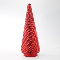 D8"H21.5" - GLASS CHRISTMAS TREE