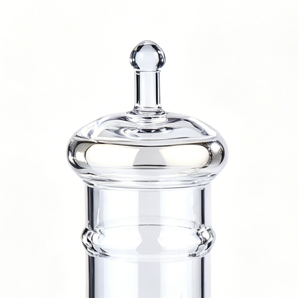 A40022	 D4.5"H9"/12.5"/14" - SET OF 3 GLASS APOTHECARY JARS WITH LID