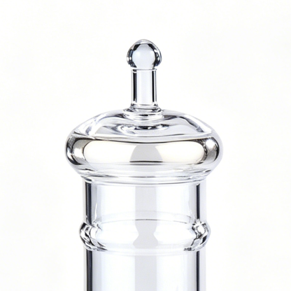 A40022	 D4.5"H9"/12.5"/14" - SET OF 3 GLASS APOTHECARY JARS WITH LID