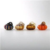 D:3.7" H:3.3" 4ASST COLORS HALLOWEEN PUMPKIN  6SETS/CASE