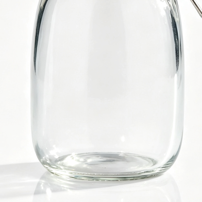 A58090	 D4.5"H6.5" - GLASS JAR WITH #1 STICKER