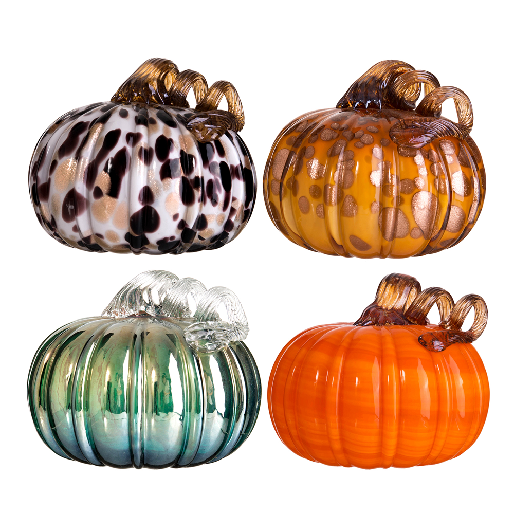 A79441ASST	 H:5.5" D:5.5" 4ASST COLORS HALLOWEEN PUMPKIN 2SETS/CASE