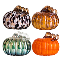 H:5.5" D:5.5" 4ASST COLORS HALLOWEEN PUMPKIN 2SETS/CASE
