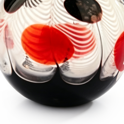 FH52109	 D6.5"H6.5" - ART GLASS BUBBLE BOWL