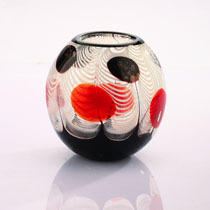 D6.5"H6.5" - ART GLASS BUBBLE BOWL