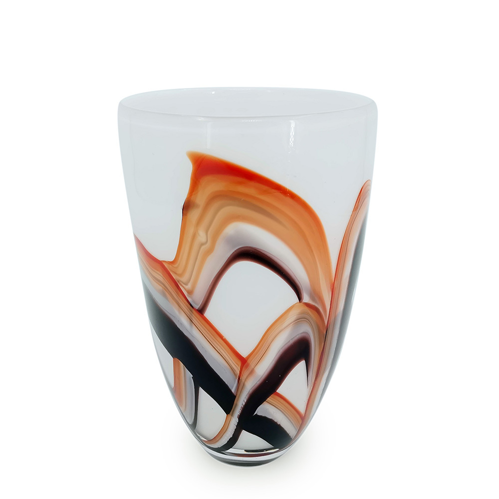 D8''H12.5''GLASS VASE