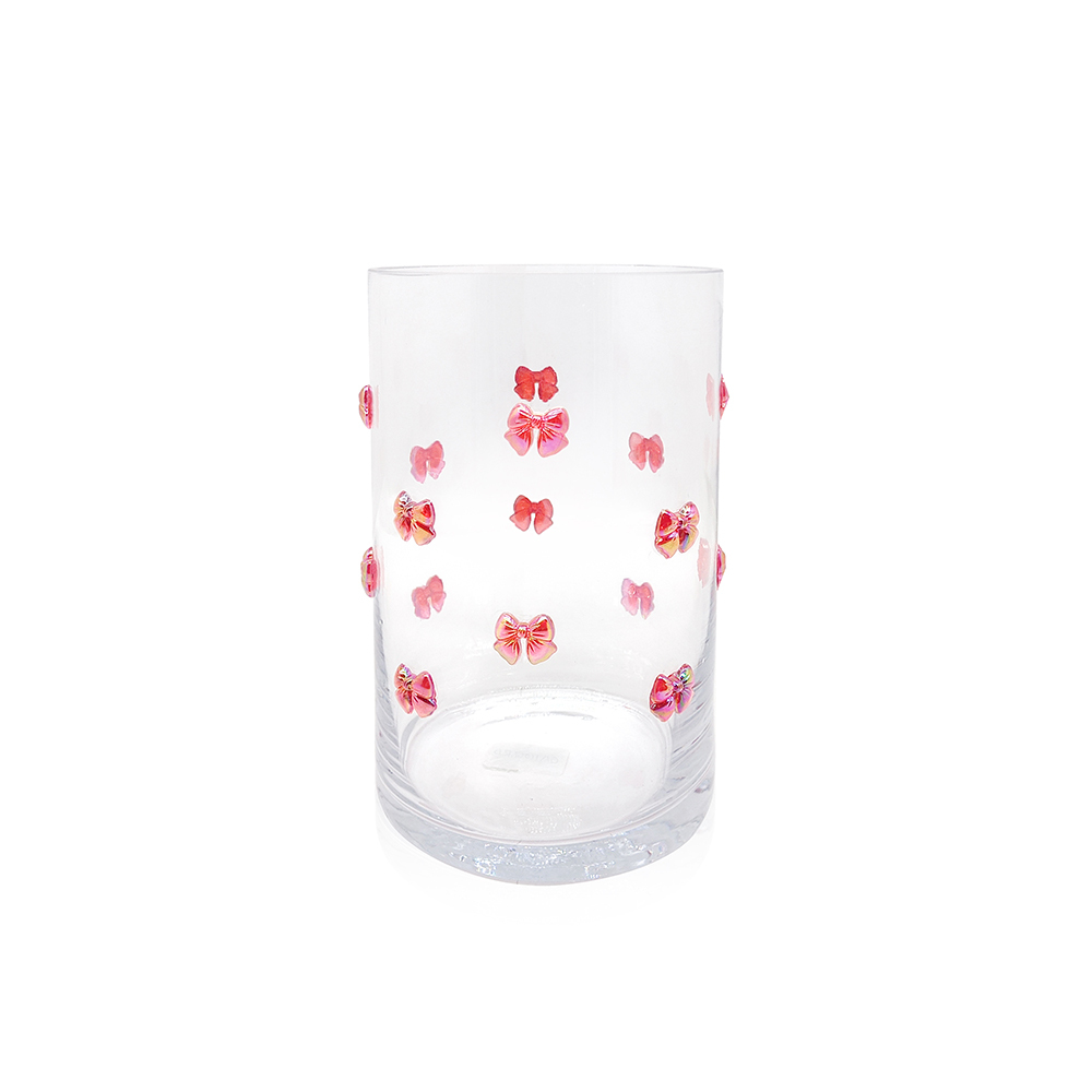 GA11008RD D5''H8''GLASS VASE