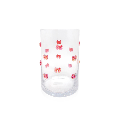GA11008RD D5''H8''GLASS VASE