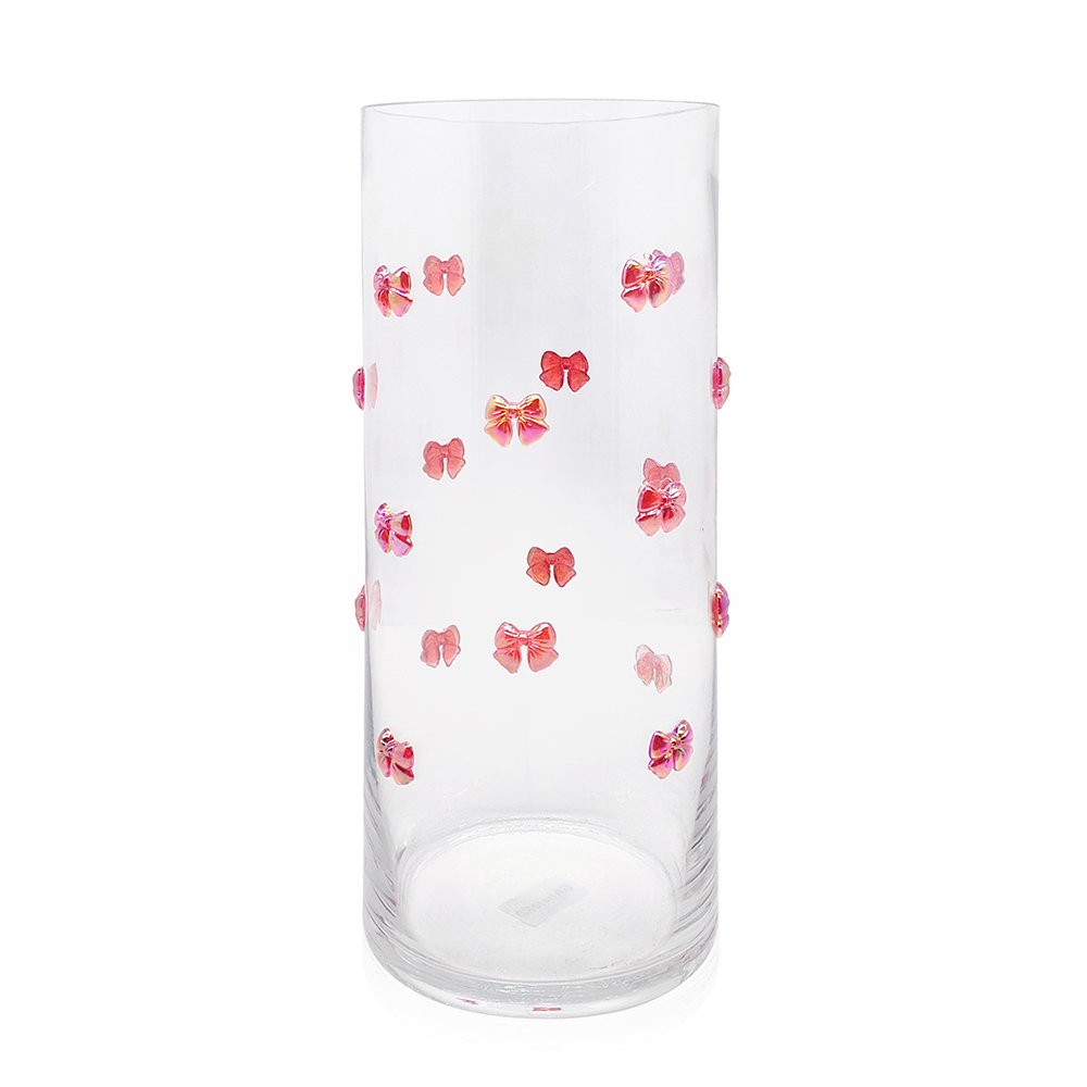 GA11010RD D5''H12'GLASS VASE