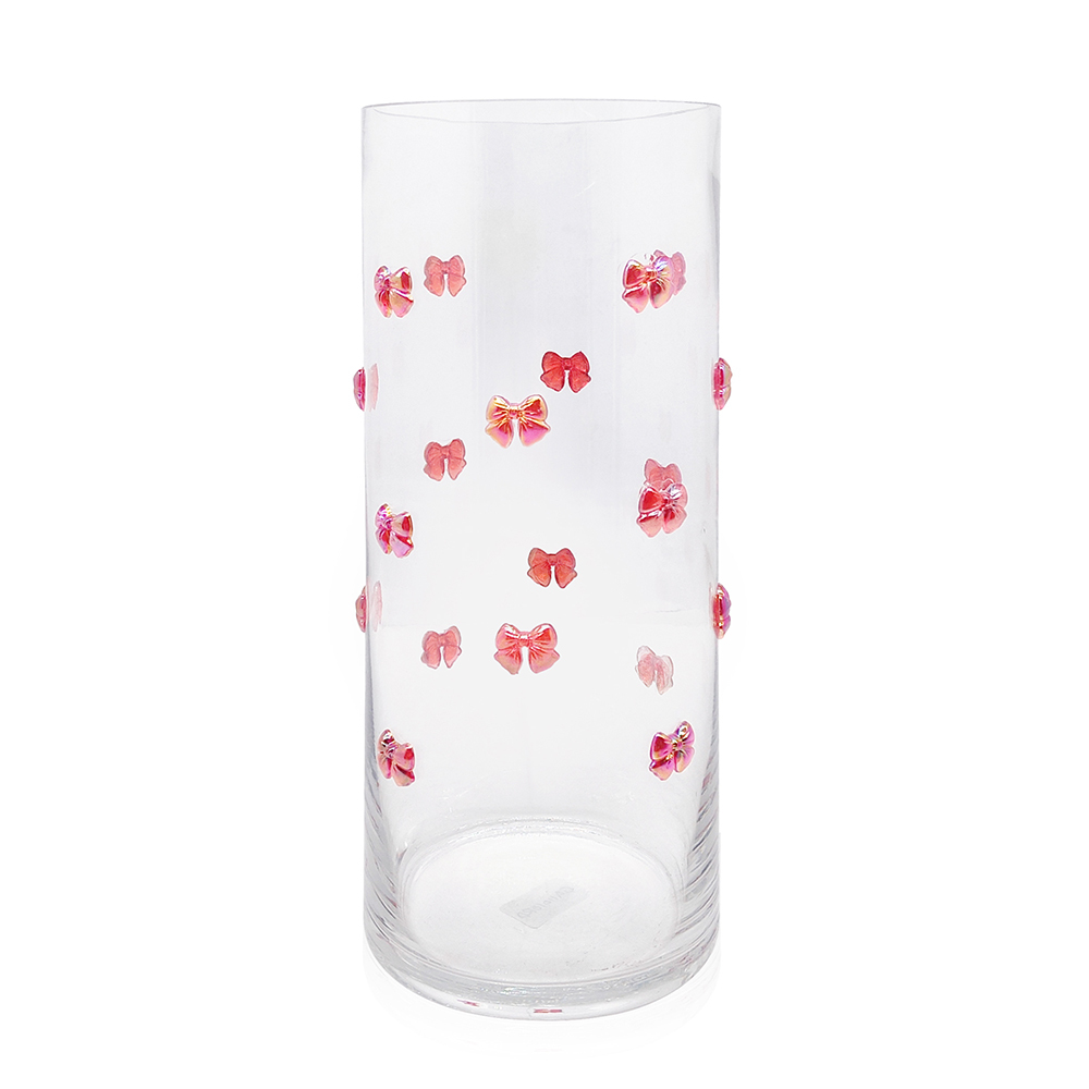 GA11010RD D5''H12'GLASS VASE