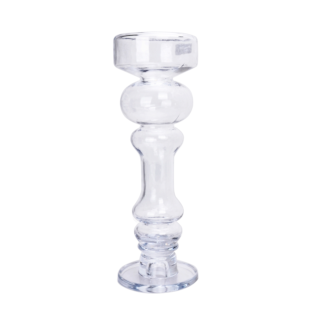 D5.9"H15.4" - GLASS CANDLEHOLDER