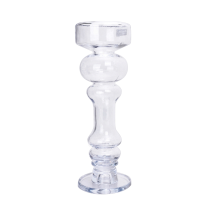 D5.9"H15.4" - GLASS CANDLEHOLDER