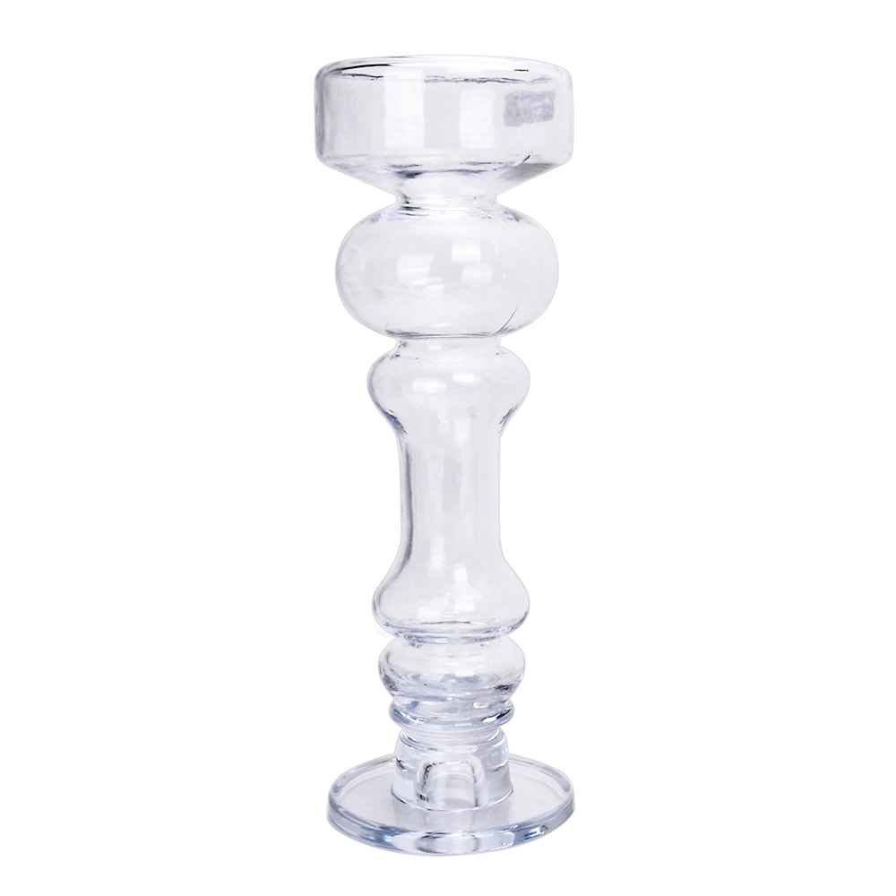 D5.9"H17.3" -  GLASS CANDLEHOLDER