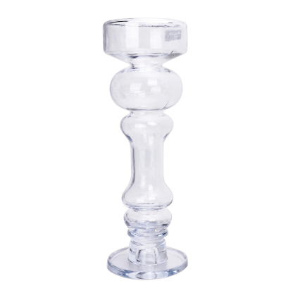 D5.9"H17.3" -  GLASS CANDLEHOLDER