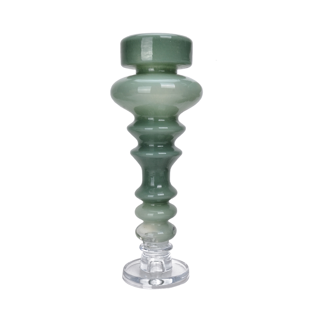 D5.9"H15.4" - GLASS CANDLEHOLDER