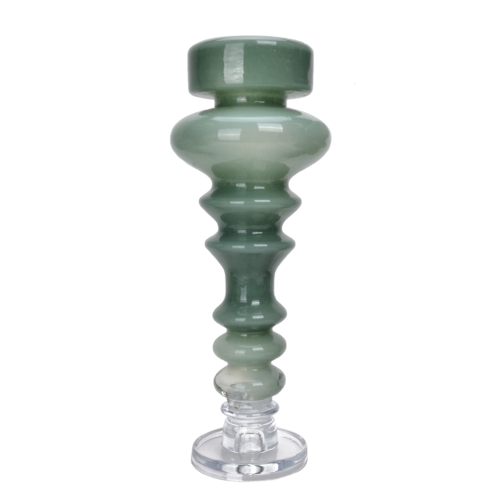 D5.9"H17.3" - GLASS CANDLEHOLDER