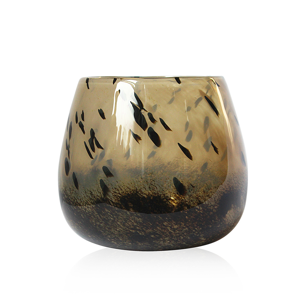 D9''H7.5''GLASS VASE