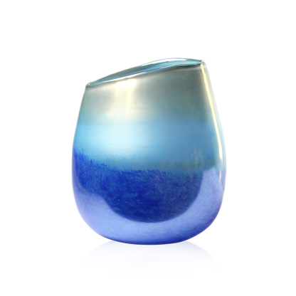 D8.5''H10''GLASS VASE