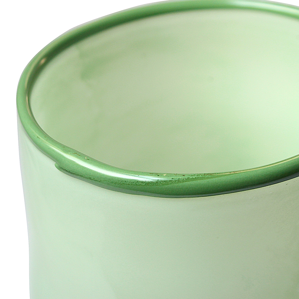 GA27025GR D6''H6.5''GLASS VASE