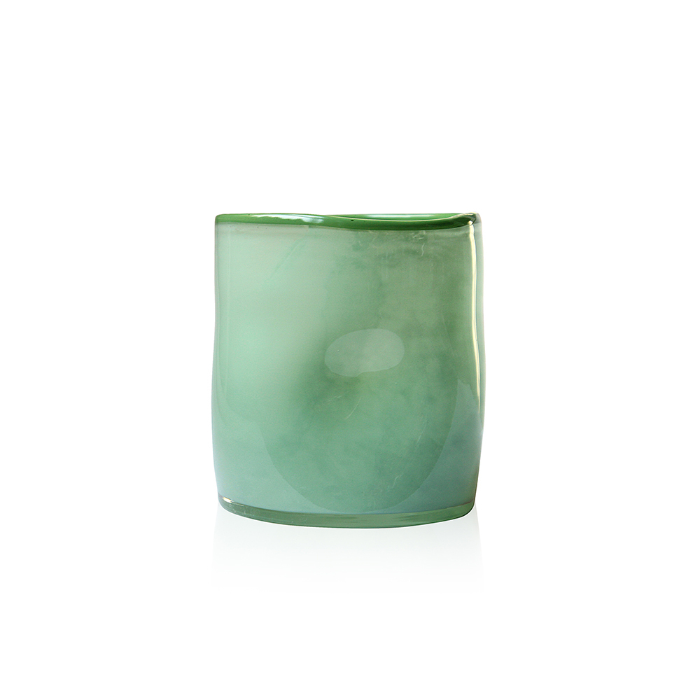 GA27025GR D6''H6.5''GLASS VASE