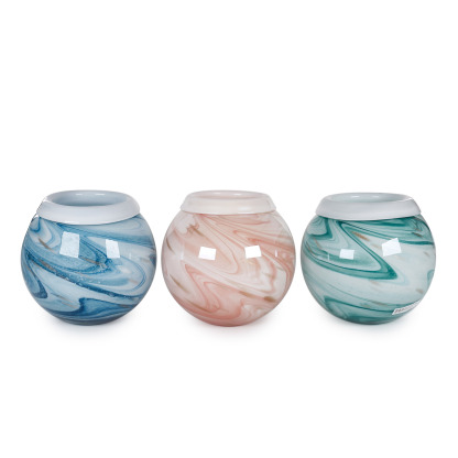 D6.5''H6''GLASS VASE