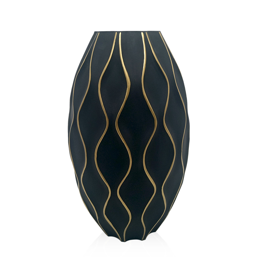 D7.9"H13.4"GLASS VASE