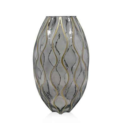 D7.9"H13.4"GLASS VASE
