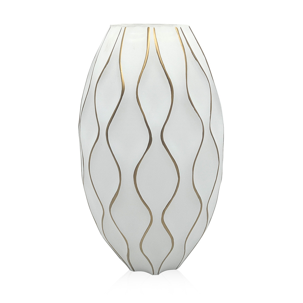 D7.9"H13.4"GLASS VASE