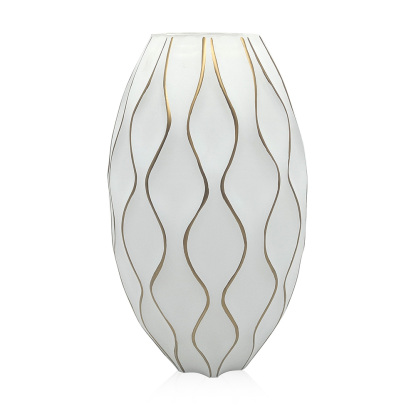 D7.9"H13.4"GLASS VASE