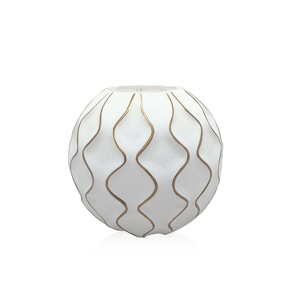 D7.9"H7.3"GLASS BUBBLE BOWL